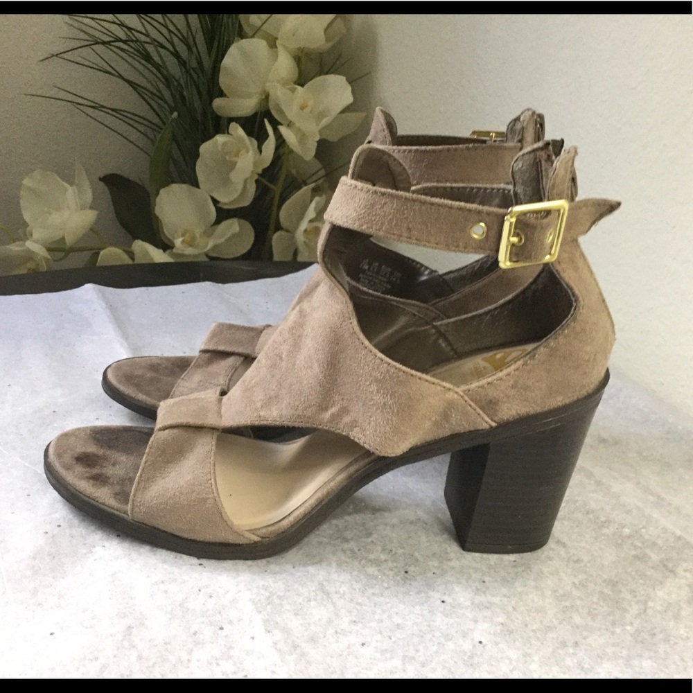 Suede Block Heels-SOLD
